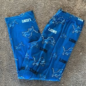 Detroit Lions fleece pajama pants